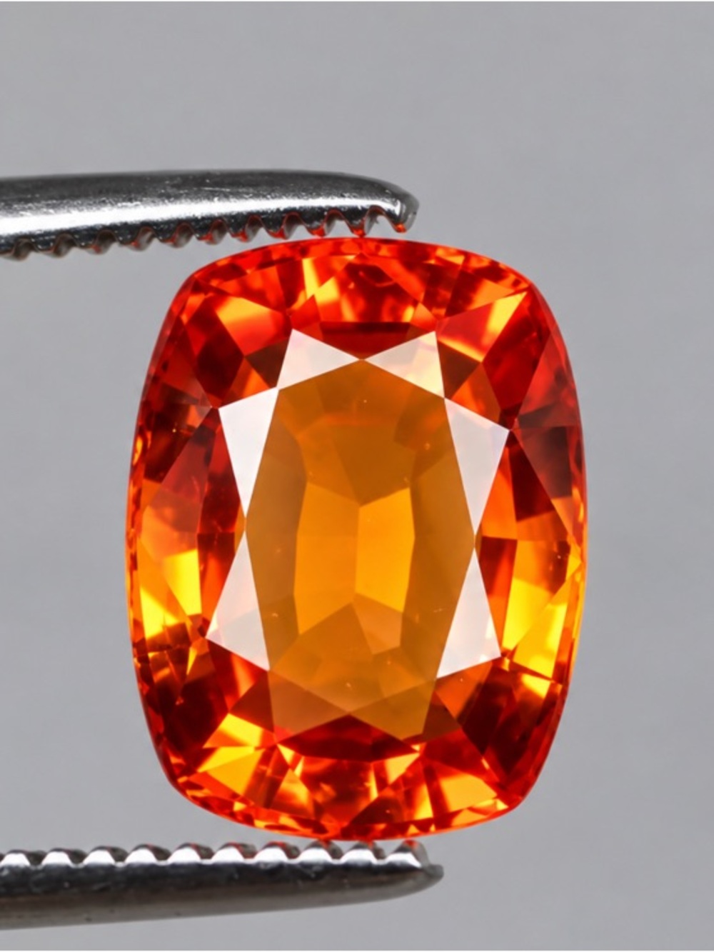 Certified 4.90 cart Natural Ceylon Orange Padparadscha Sapphire